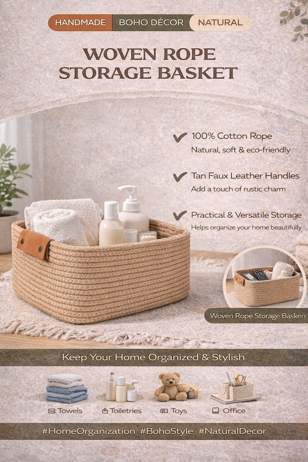 Haven Jute Gift Basket