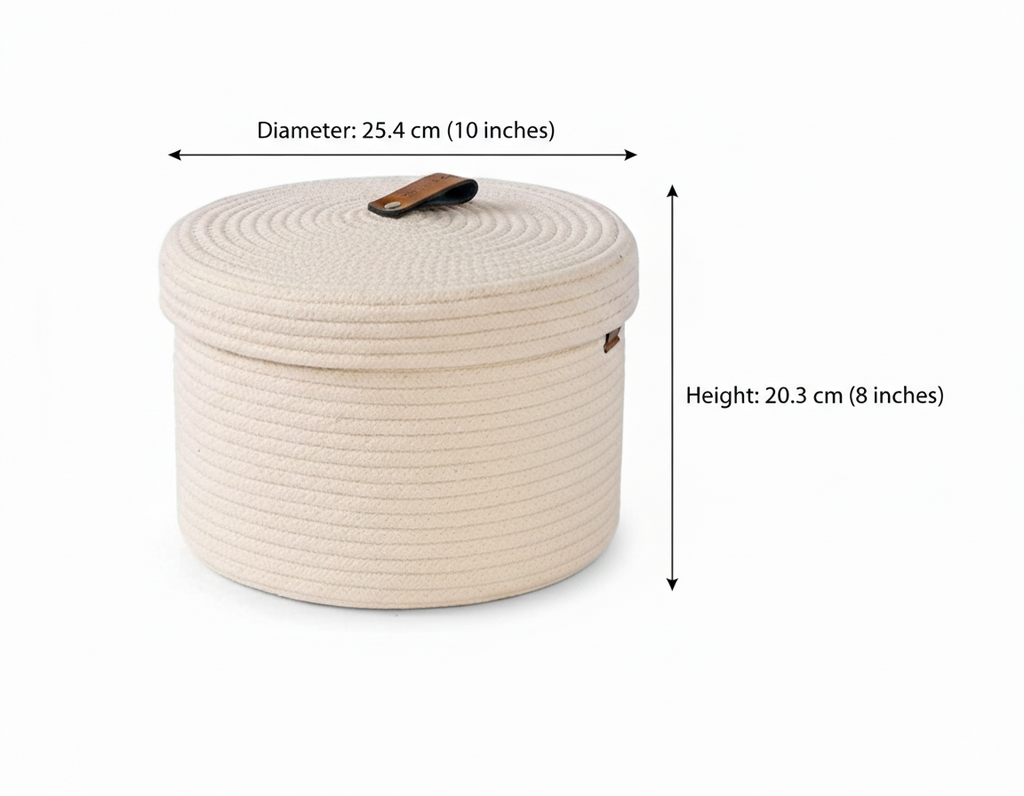 Loom Rope Lid Basket