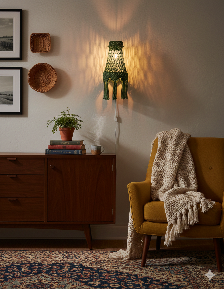 Solis Natural Cotton Wall Lamp