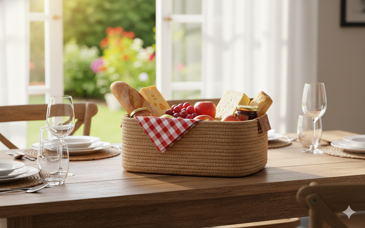 Haven Jute Gift Basket
